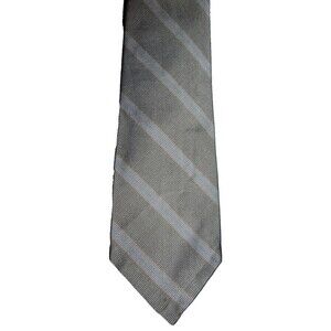Vintage Polo Ralph Lauren for Saks Fifth Avenue hand made beige silk striped tie